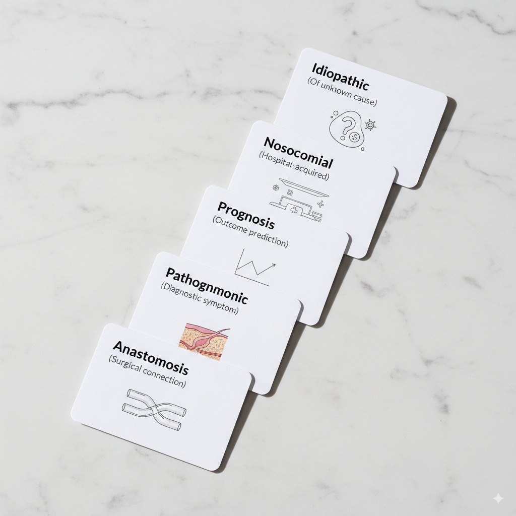 Advanced Medical Terminology - Specialist Healthcare Vocabulary Flashcards