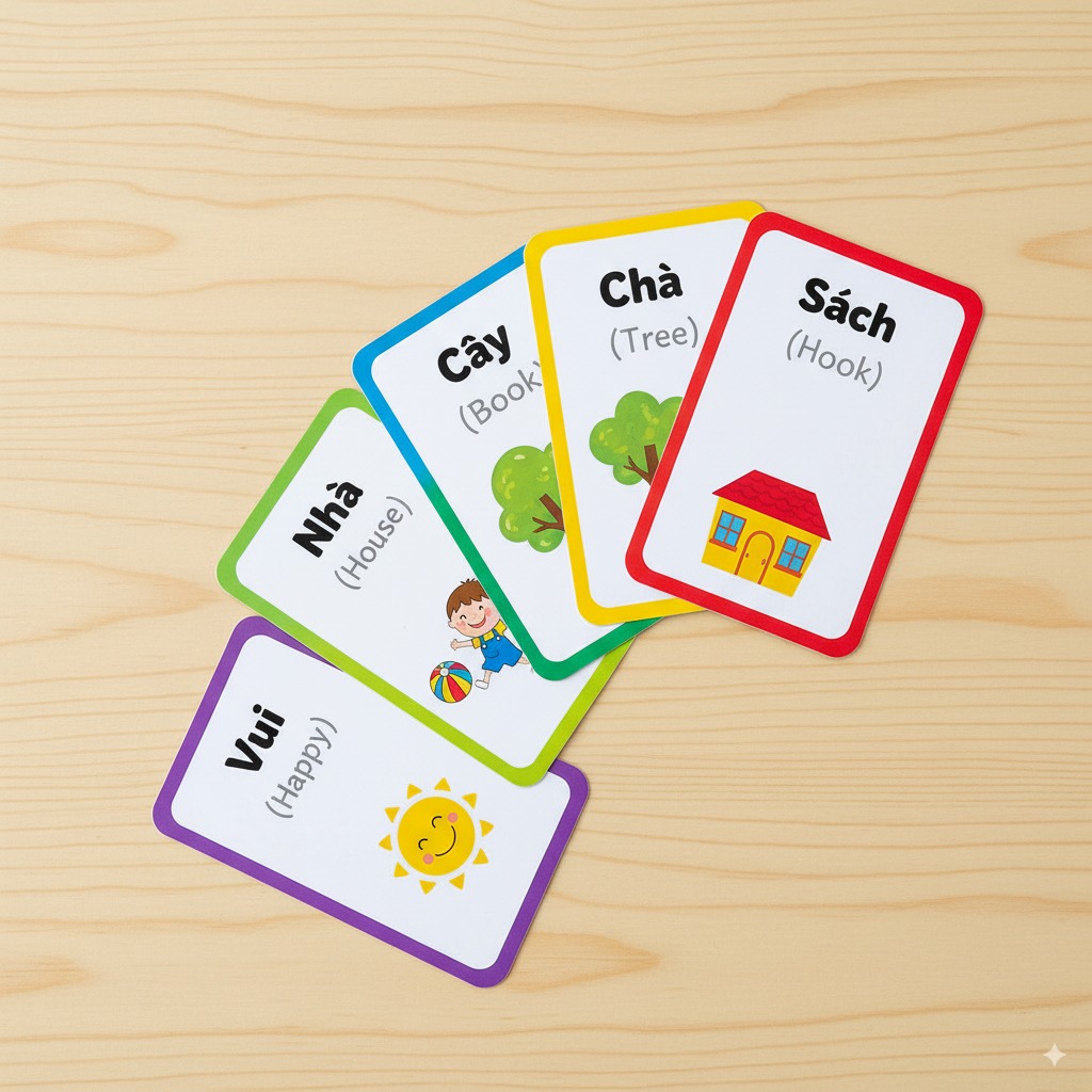 First 200 Vietnamese Words for Kids Flashcards