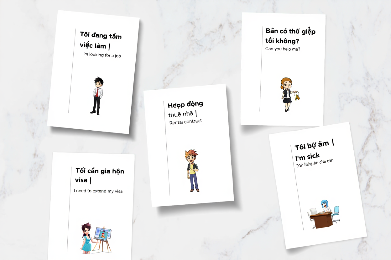 Practical Vietnamese for Extended Stay: Beyond Tourist Basics Flashcards