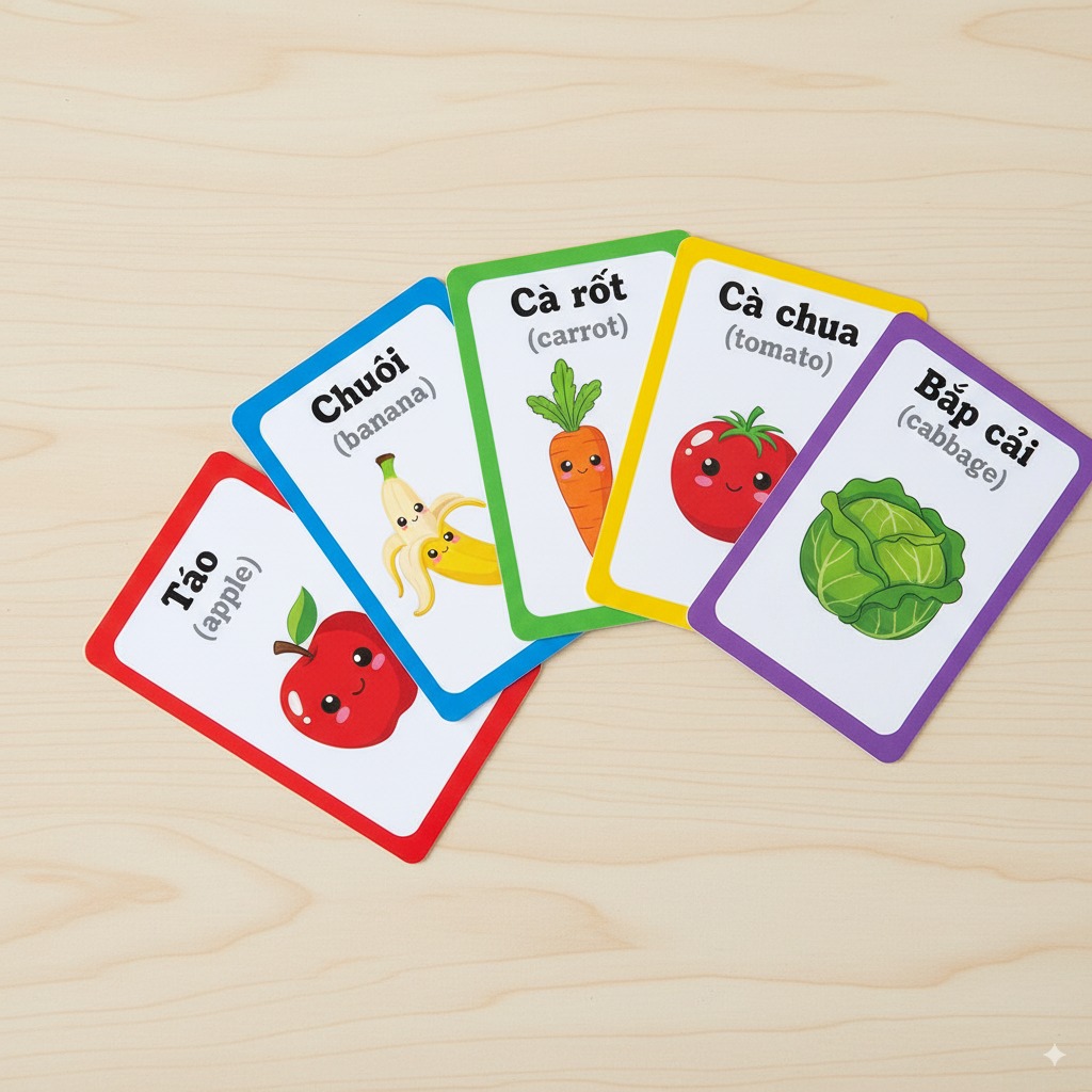 Vietnamese Fruits & Vegetables Flashcards