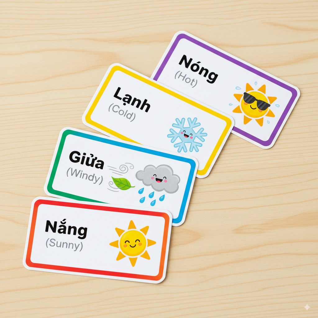 Vietnamese Weather & Seasons Flashcards